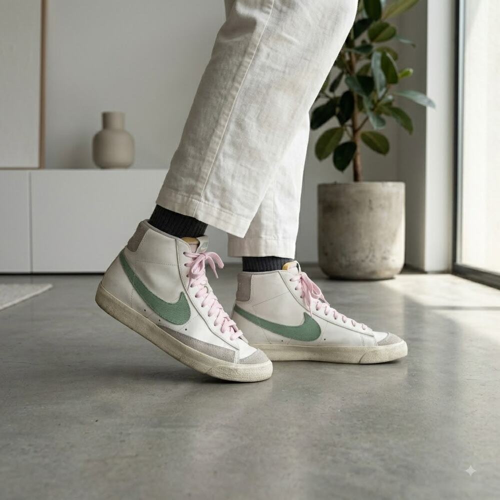 Nike Blazer Mid 77 Premium Certified Fresh Men's 8 Basketball Shoe Green retro